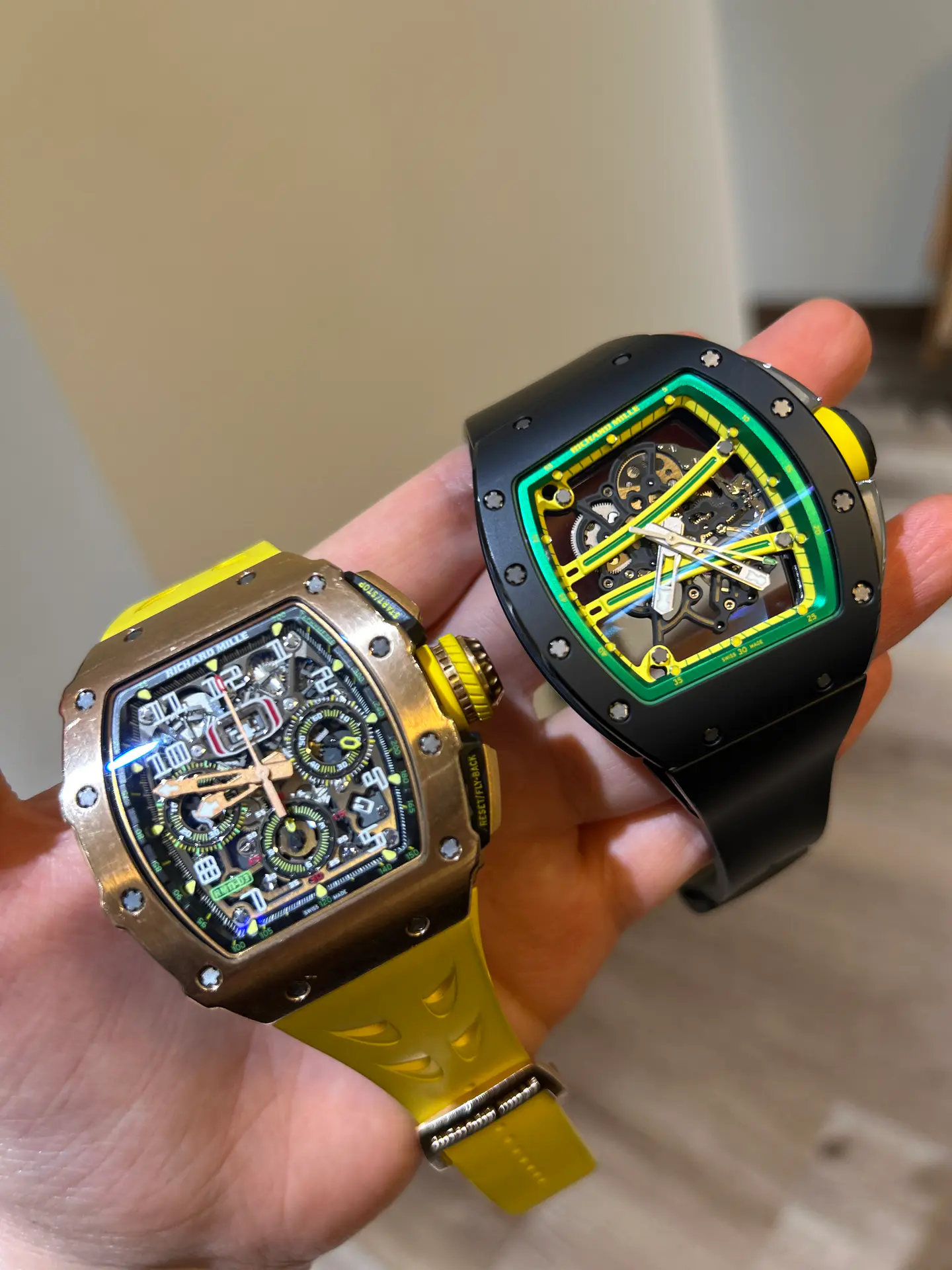 Two Richard Mille watches handled during appraisal