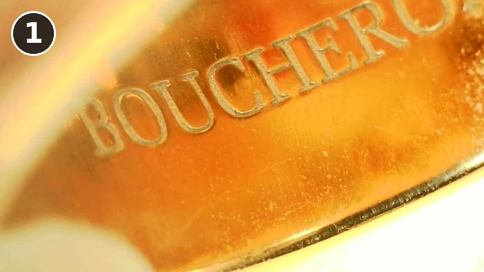 Genuine Boucheron Quatre ring, numbered 1: the BOUCHERON name