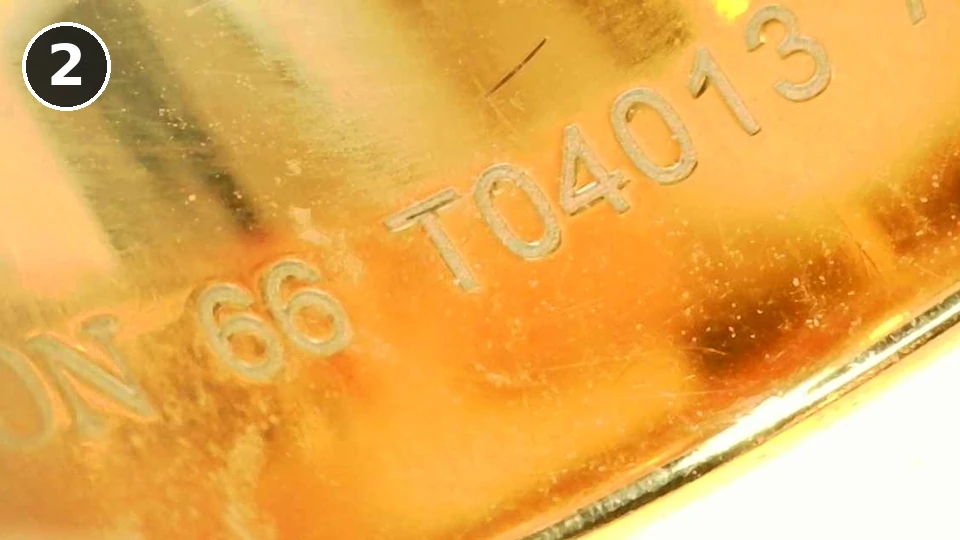 Genuine Boucheron Quatre ring, numbered 2: the size and the start of the serial number