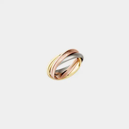 Cartier Trinity ring in three-tone yellow, white and rose gold