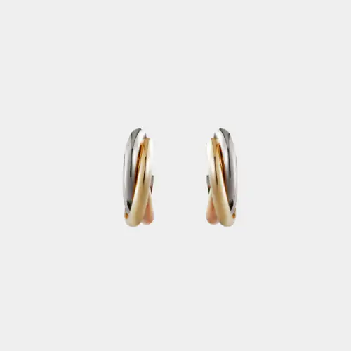 Cartier Trinity earrings in three-tone gold