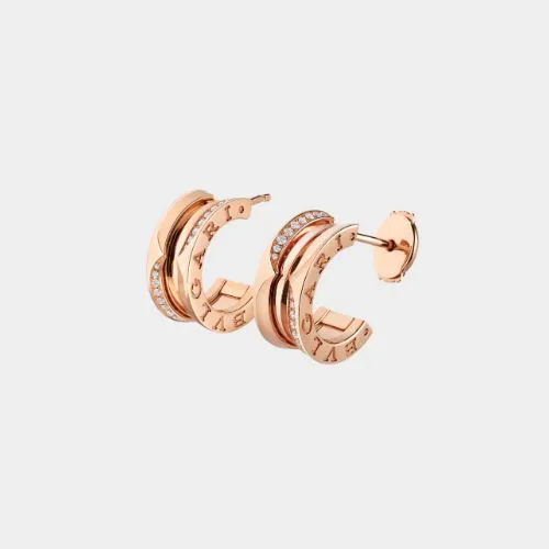 Bulgari B.zero1 hoop earrings in rose gold