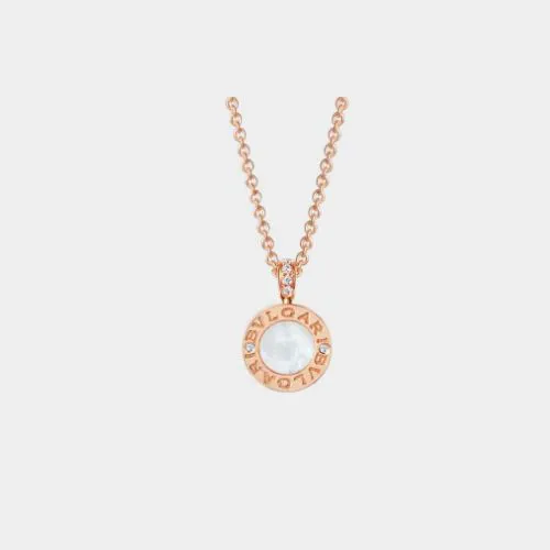 Bulgari Bvlgari Bvlgari necklace in rose gold with mother-of-pearl