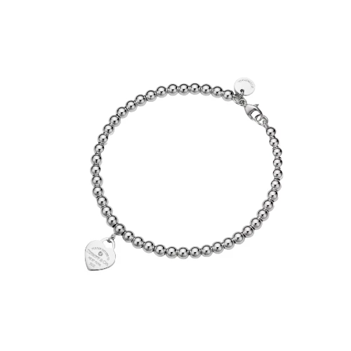 Return to Tiffany sterling silver heart tag bracelet
