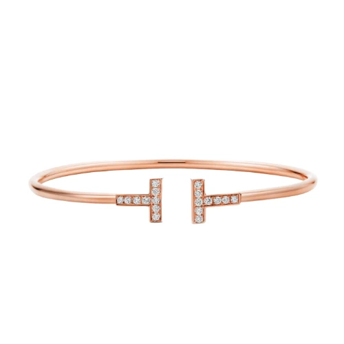 Tiffany T Wire bracelet in 18k gold