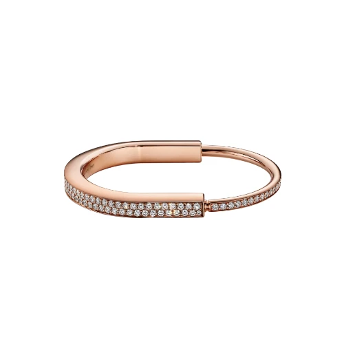 Tiffany Lock padlock-clasp bangle in 18k gold