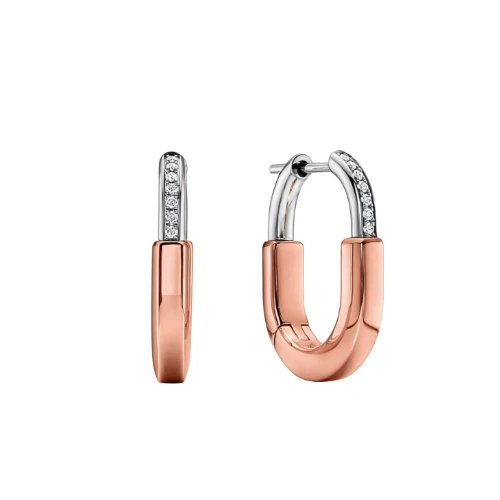 Tiffany Lock drop earrings in 18k gold