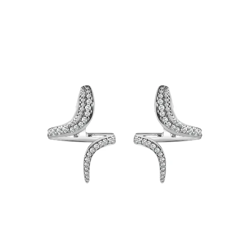 Damiani Eden earrings in white gold with diamonds