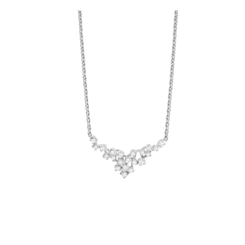 Damiani Mimosa necklace in white gold with diamonds