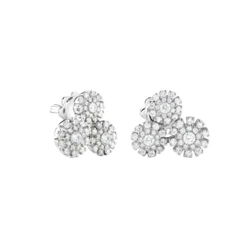 Damiani Margherita earrings in white gold with diamonds