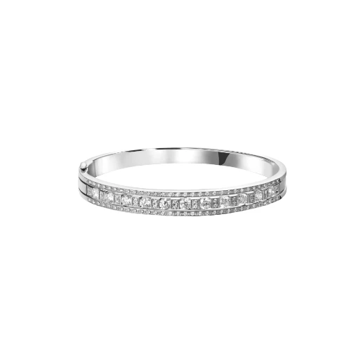 Damiani Belle Époque bangle in white gold with diamonds