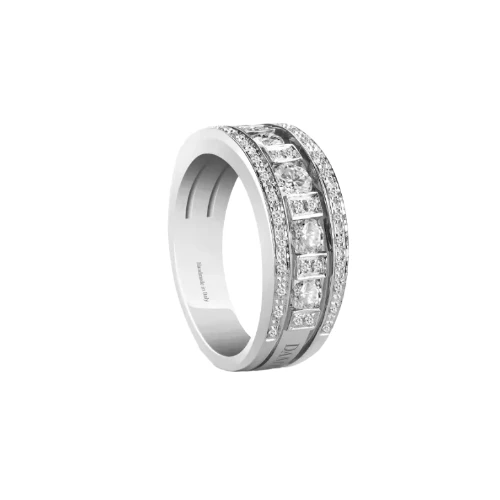 Damiani Belle Époque ring in white gold with diamonds