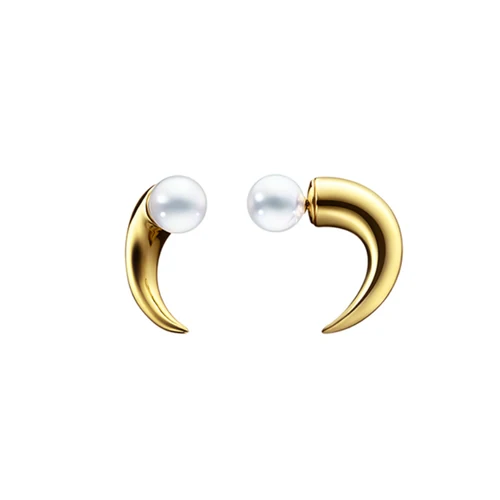 TASAKI Danger — Horn Earrings